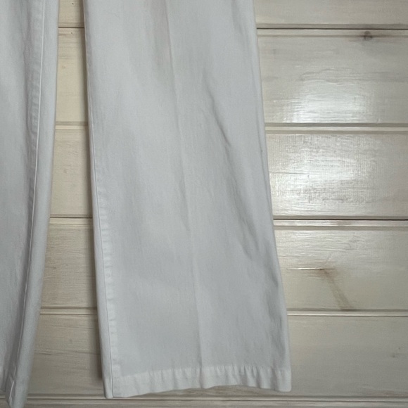Lauren Ralph Lauren White Pants Wide Leg Size 2 Cotton CozyCruise Career Church - Picture 5 of 9